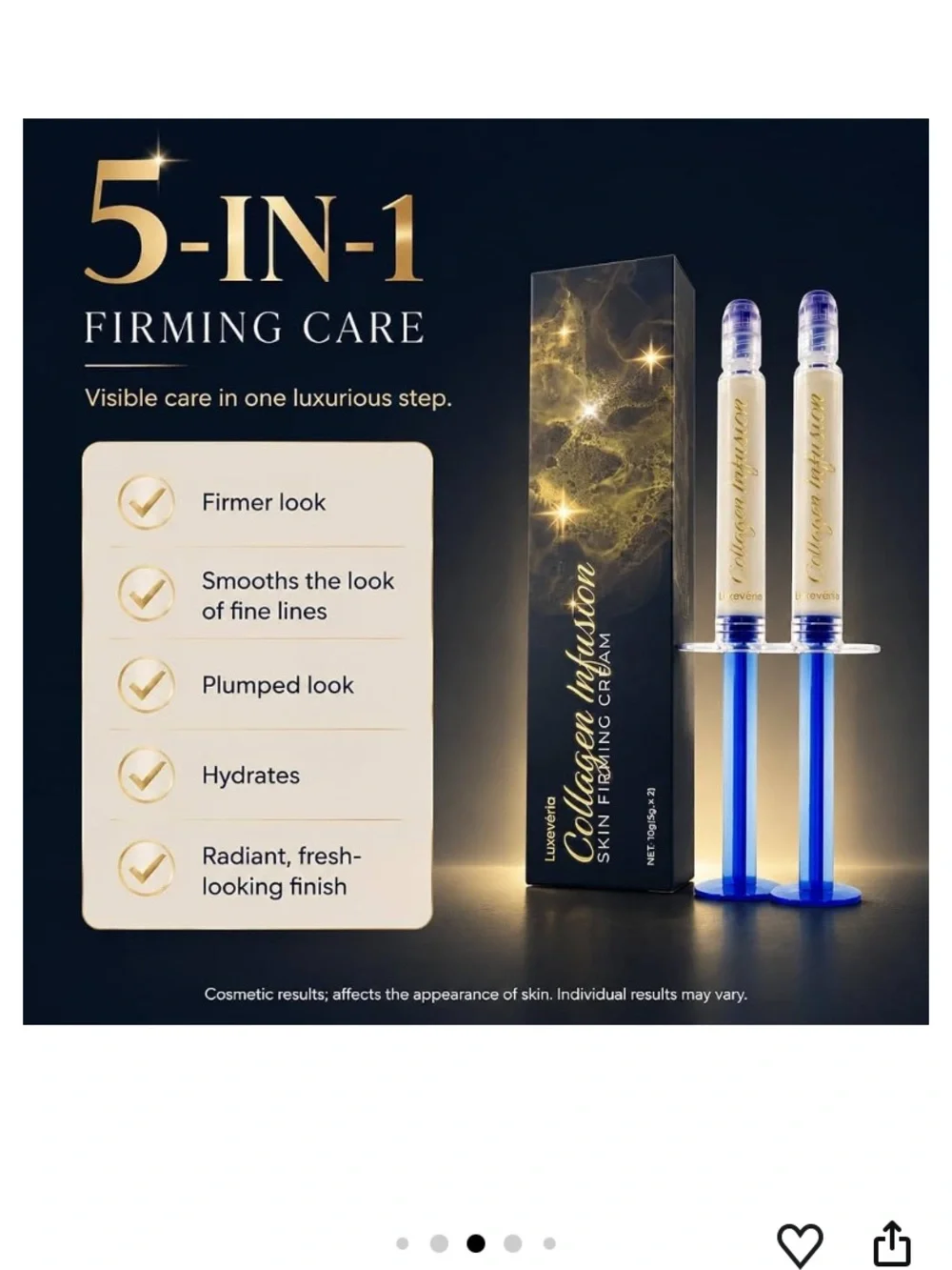 Collagen Infusion Skin Firming Serum, 2-Pack 10 g, Hydrating Face & Neck Serum